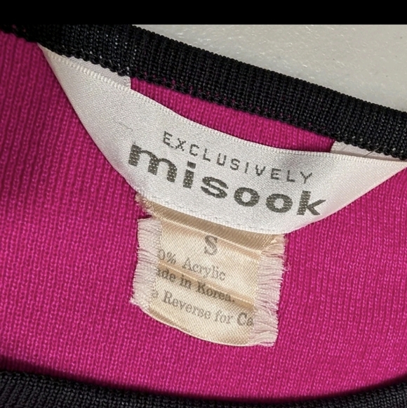 Exclusively Misook Short Sleeve Top S Vintage Old Money Mature #32 - Picture 4 of 5